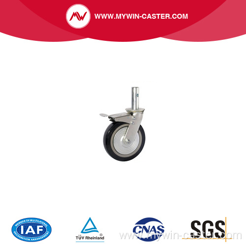 Black PU Scaffolding Caster